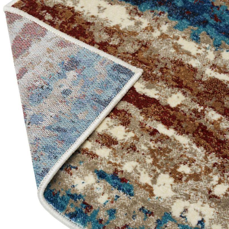 Luxe Weavers Abstract Stripe Passion 5x7 Area Rug