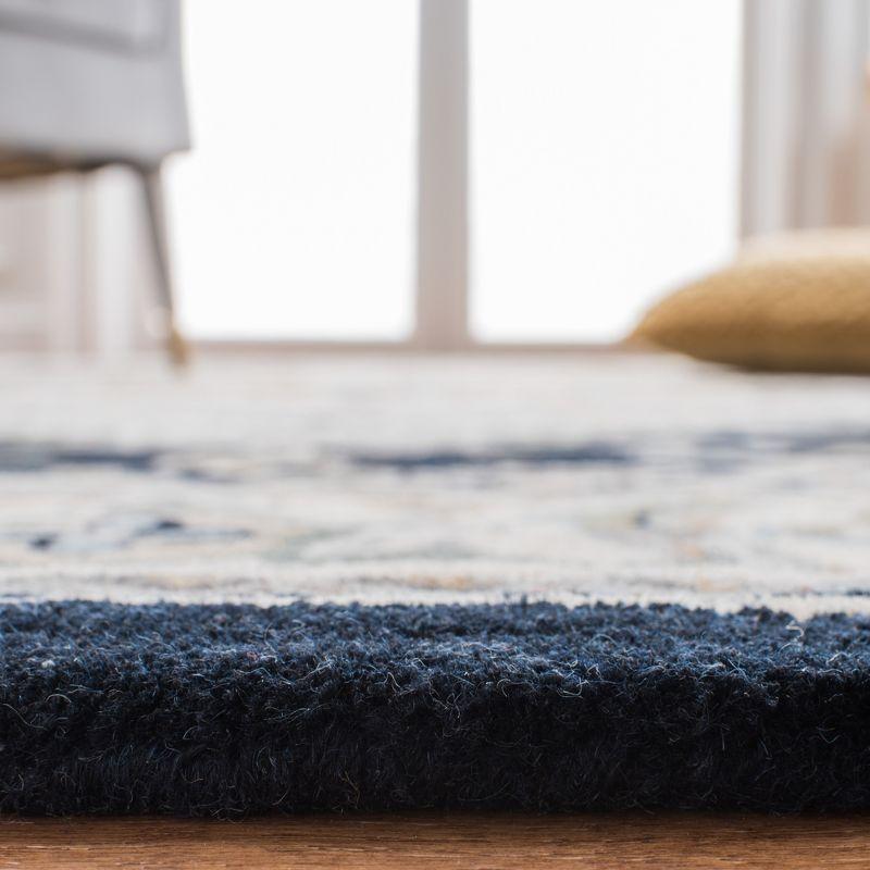 Heritage HG625 Handmade Area Rug - 8'x8' - Grey/Navy - Safavieh