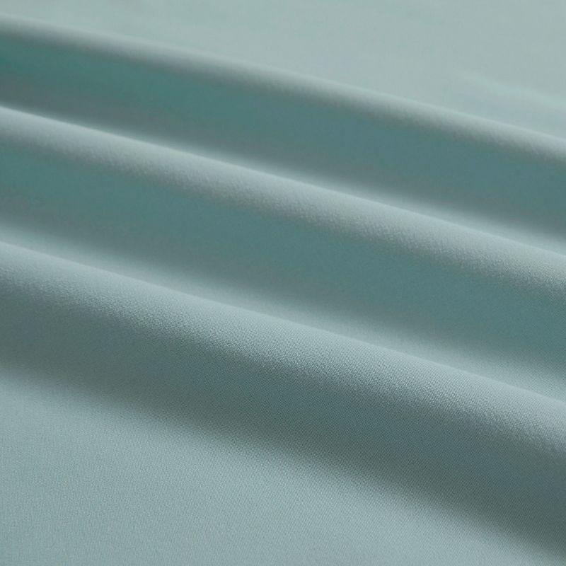 Sweet Home Collection 100% Cotton Percale 4-Piece Solid Sheet Set