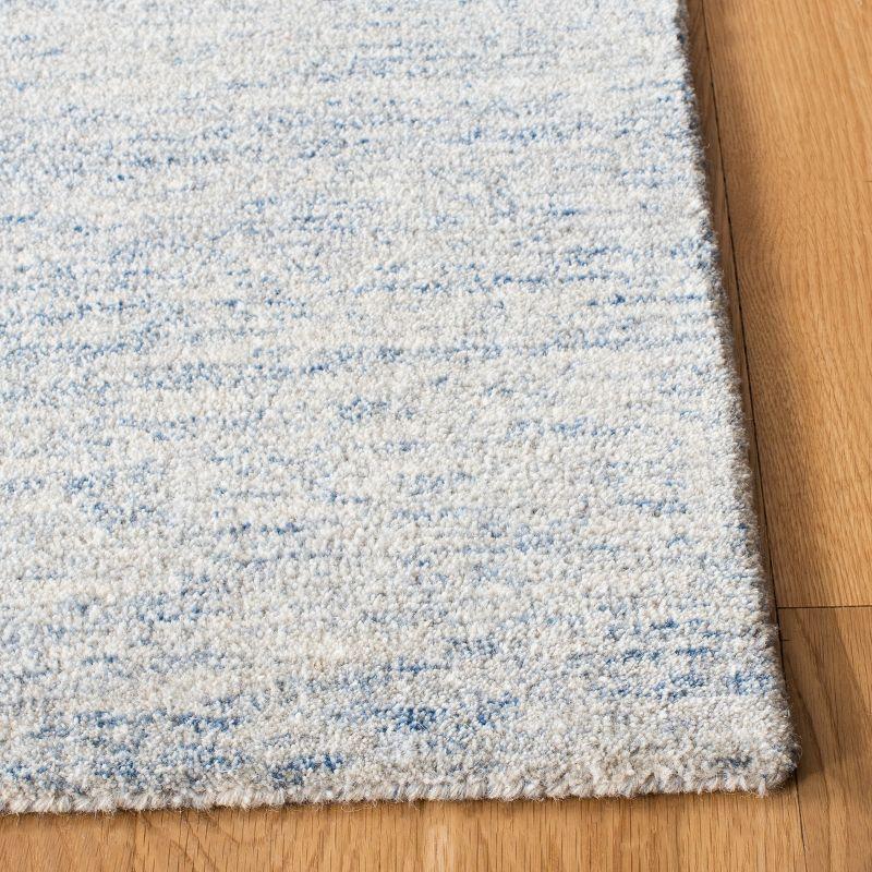 Metro Blue Hand-Tufted Wool Area Rug