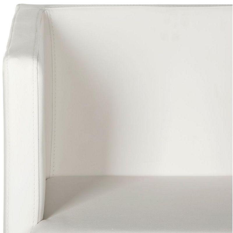 Celine Chair - FOX2033 - White/Chrome - Safavieh