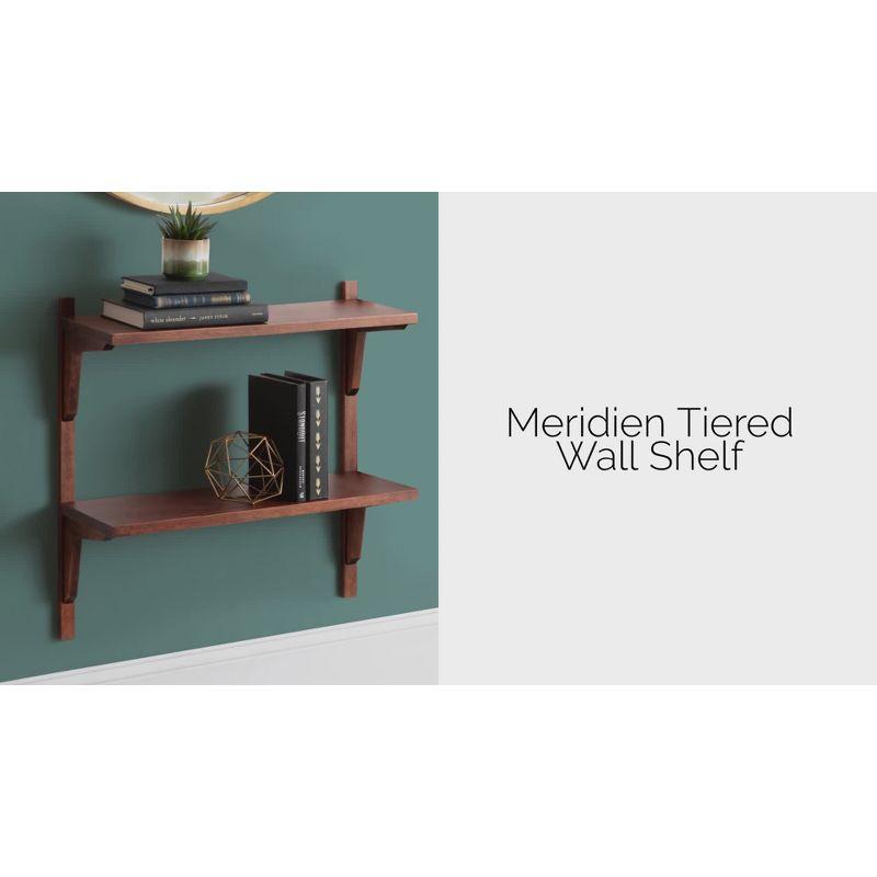 24" x 24" Meridien Wood Wall Shelf Natural - Kate & Laurel All Things Decor