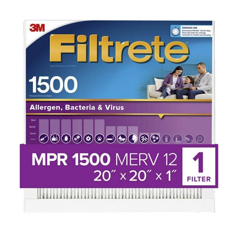 Filtrete Allergen Bacteria and Virus Air Filter 1500 MPR