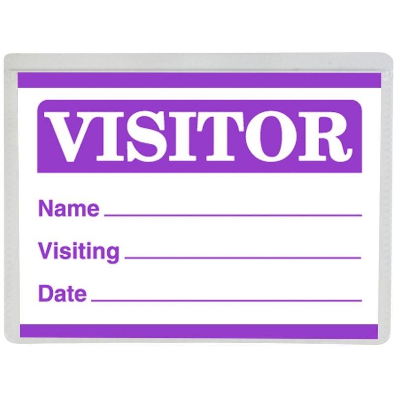 C-Line Clip and Pin Combo Name Badges with Inserts, 3-1/2 x 2-1/4 Inches, Pack of 50