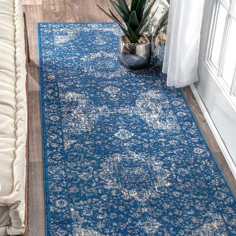 Nuloom Verona Vintage Persian Indoor Area Rug, Runner 2' 6" x 6', Dark Blue