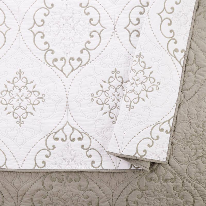 Modern Heirloom Chambers 3-Piece Embroidered Quilt Set