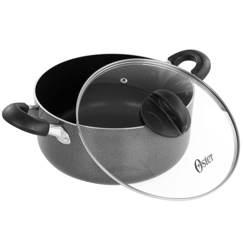 Oster Granite Grey 7-Piece Non-Stick Aluminum Cookware Set