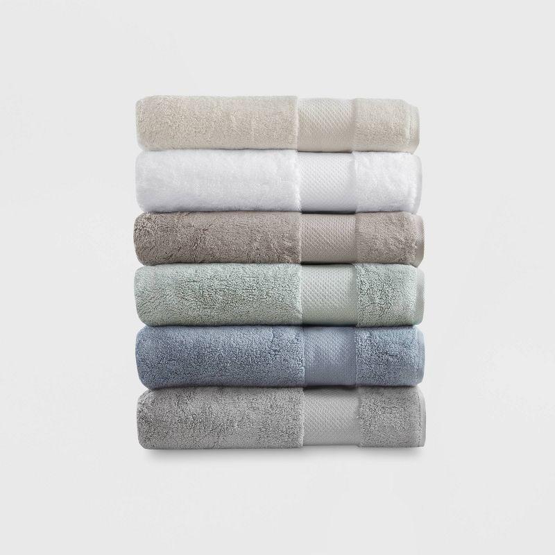 White Turkish Cotton 6-Piece Towel Set