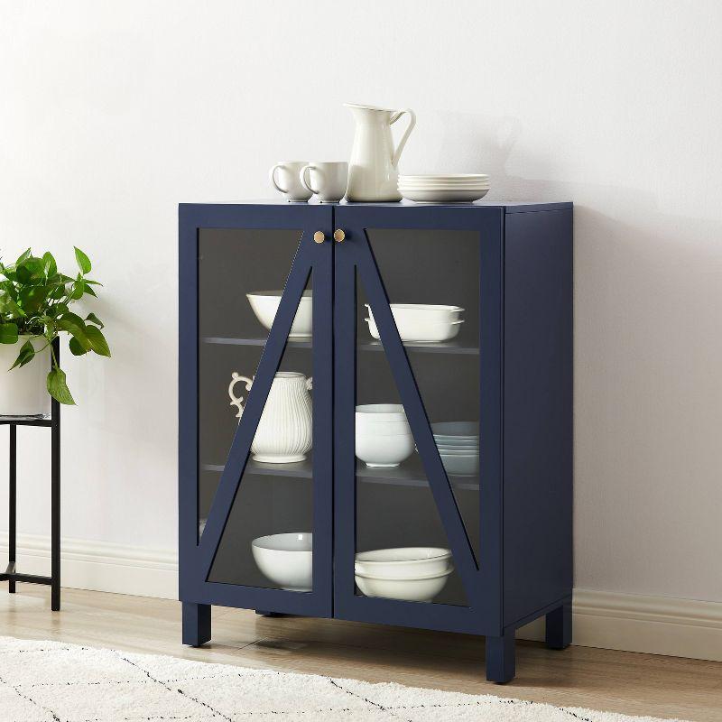 Navy Poplar and Birch Stackable Kitchen Storage Pantry