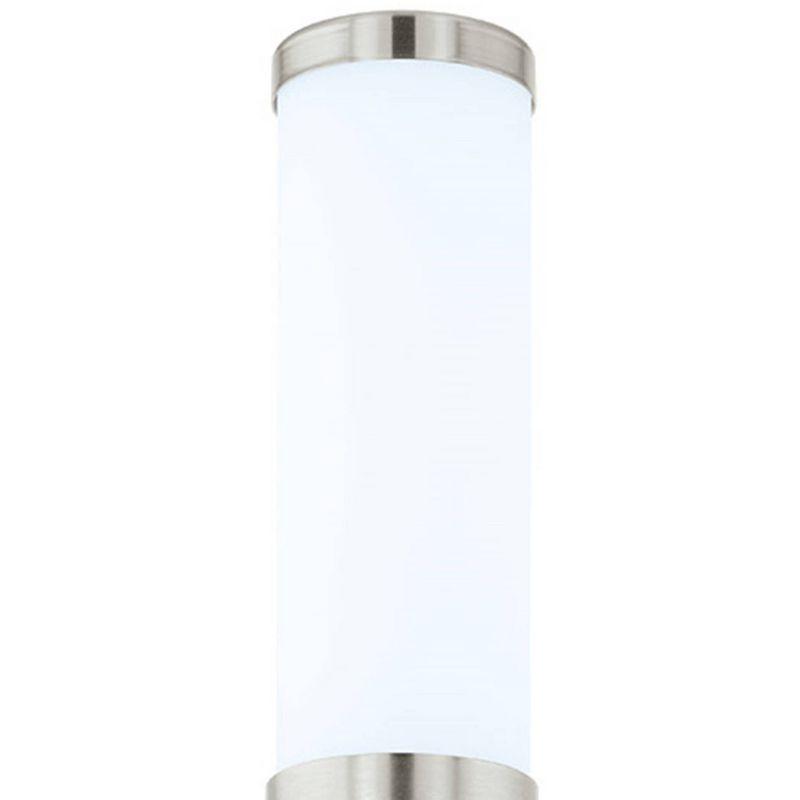 Palmera 16" Satin Nickel Cylinder LED Vanity Sconce