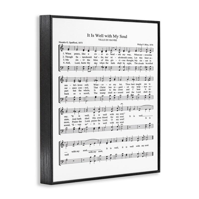 Stupell Industries Well With My Soul Sheet Music, 16" x 20"