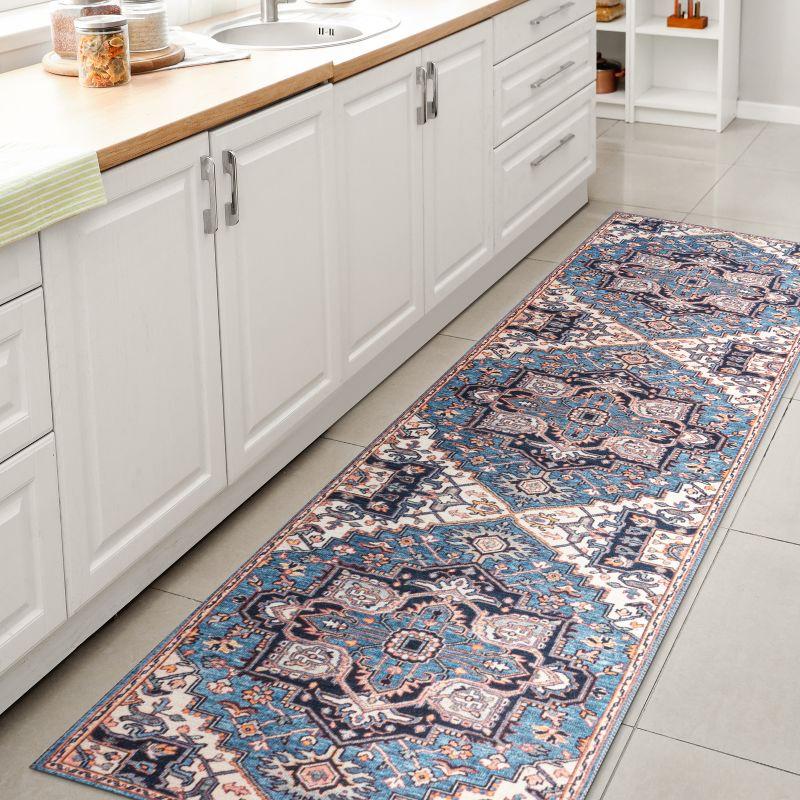 Cirali Ornate Large Medallion Washable Area Rug - JONATHAN Y