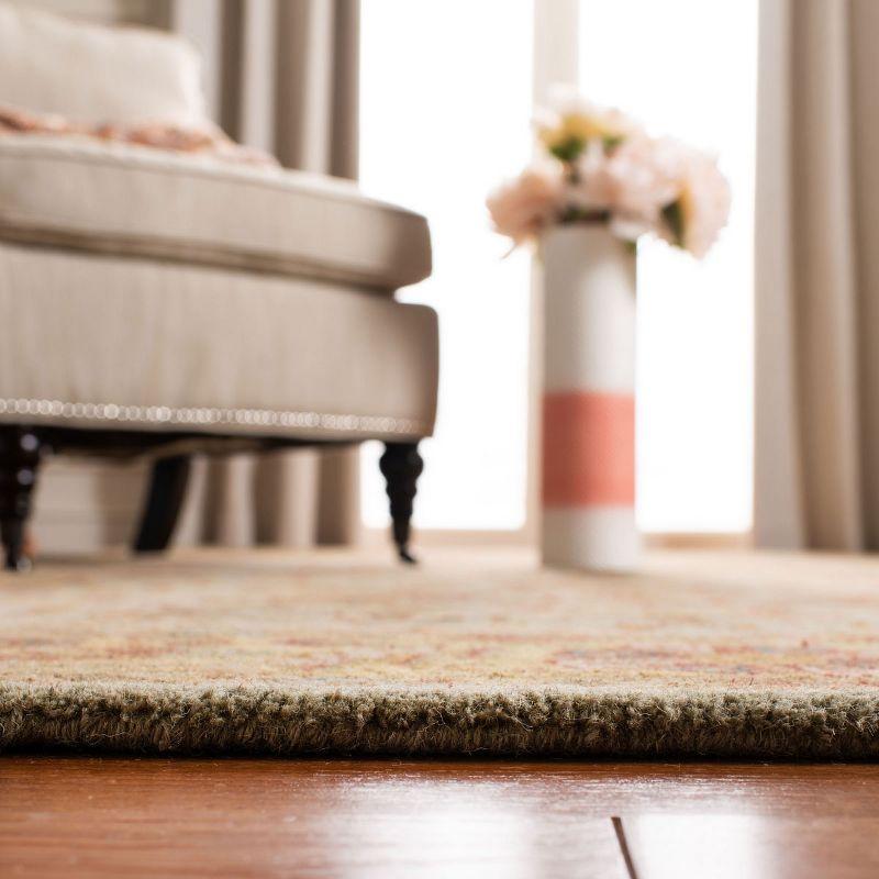 Heritage HG924 Handmade Area Rug - 6' Round - Grey/Gold - Safavieh