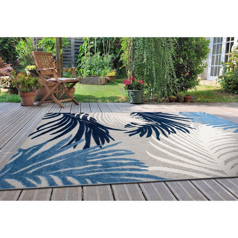 World Rug Gallery Tropical Floral Indoor/Outdoor Area Rug