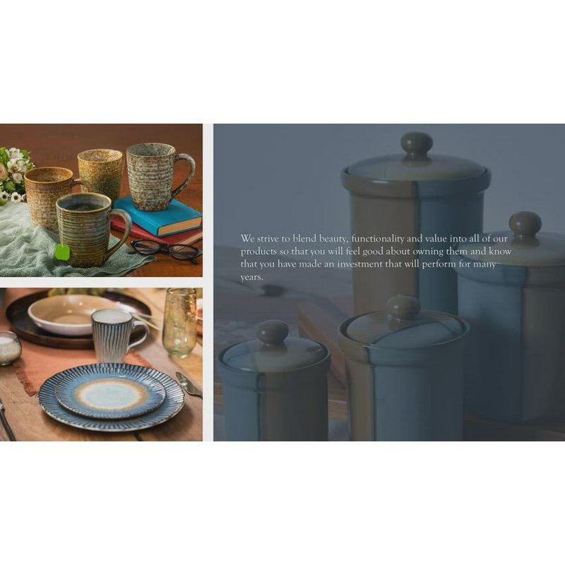 Sango Siterra 16-Piece Rustic White Stoneware Dinnerware Set - Service For 4, Plate & Bowl Set & Reviews | AllModern