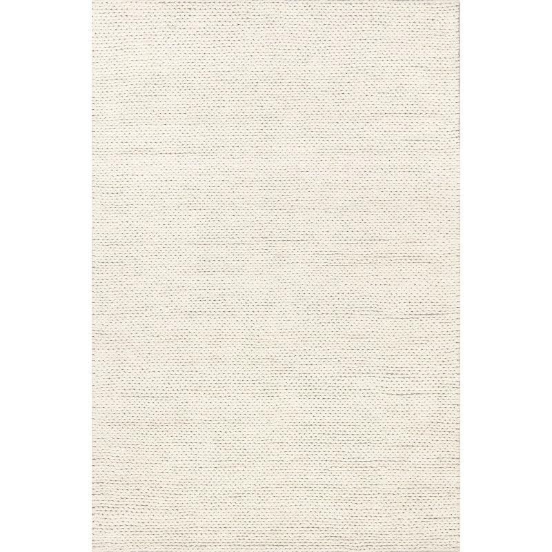 Nuloom Penelope Braided Wool Indoor Area Rug - Off White