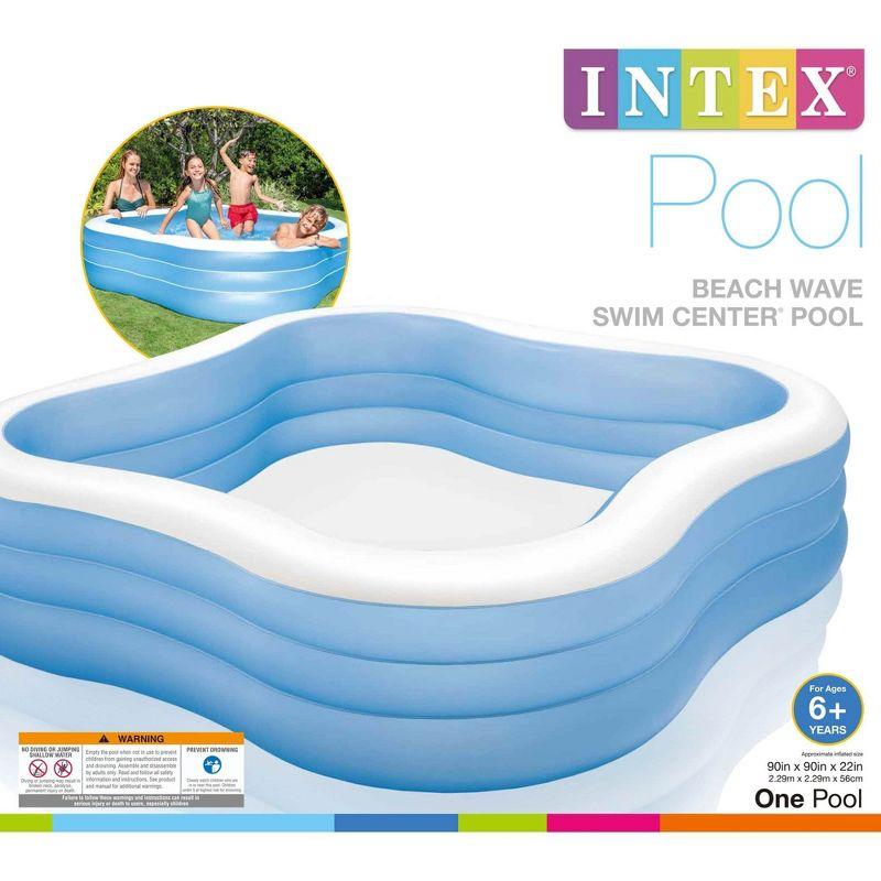 Intex Intex 7.5ft x 22in Beach Wave Swim Center Inflatable Swimming Pool