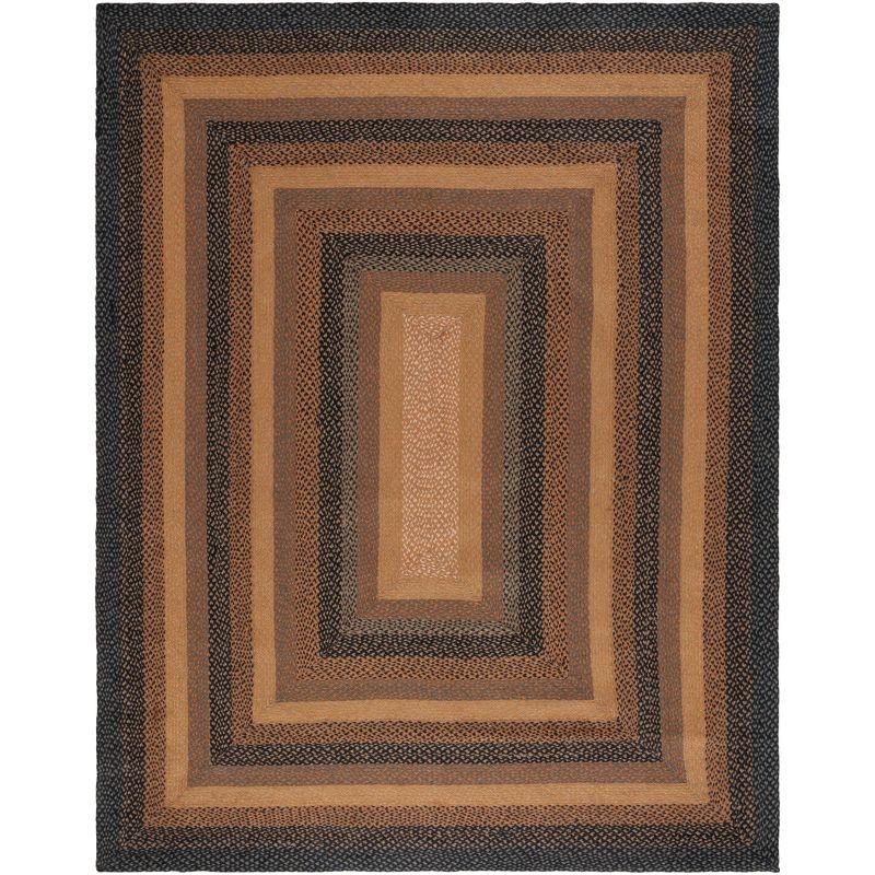 Braided BRD652 Flat Weave Indoor Area Rug - Natural/Sage - 6'x9' - Safavieh
