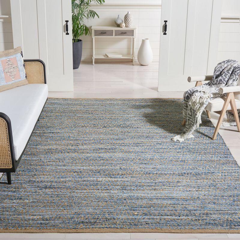 Cape Cod CAP350 Hand Woven Area Rug - Natural/Blue - 8'9"x11'9" - Safavieh.