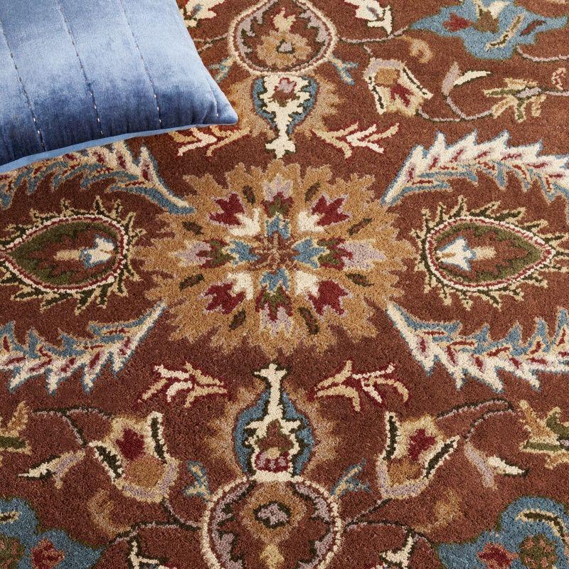 Heritage HG968 Handmade Area Rug - 8'3"x11' - Brown/Blue - Safavieh