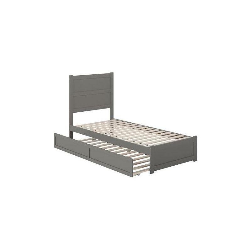 AFI Furnishings NoHo Platform Bed TXL with Footboard & TXL Trundle AG