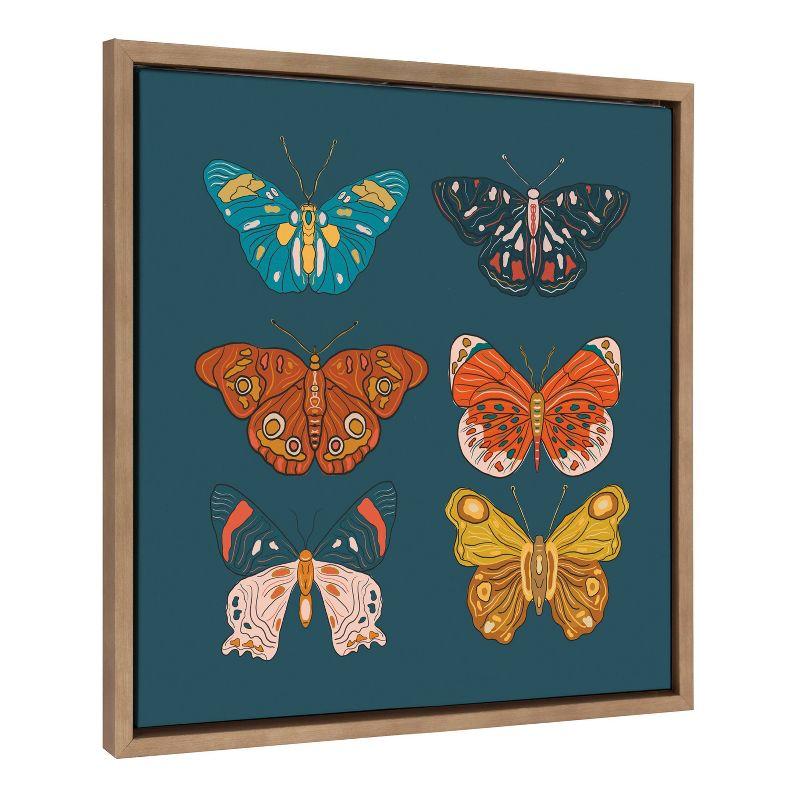 22" x 22" Sylvie Free Wings Framed Wall Canvas by Oris Eddu - Kate & Laurel All Things Decor