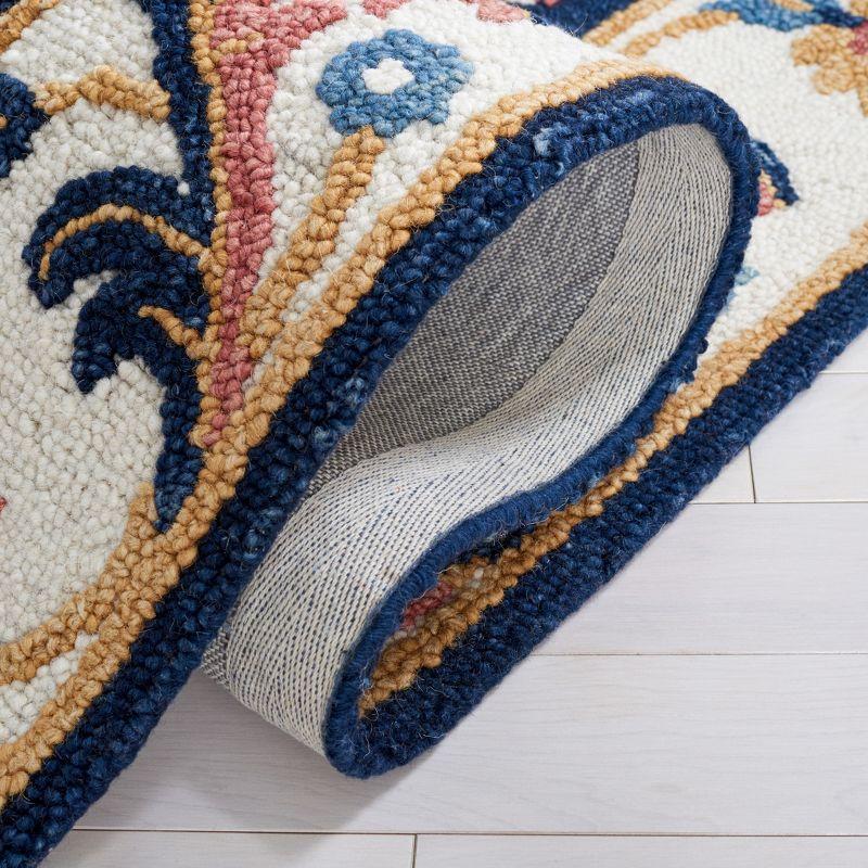 Blossom BLM176 Hand Tufted Area Rug - Blue/Ivory - 3'x5' - Safavieh.