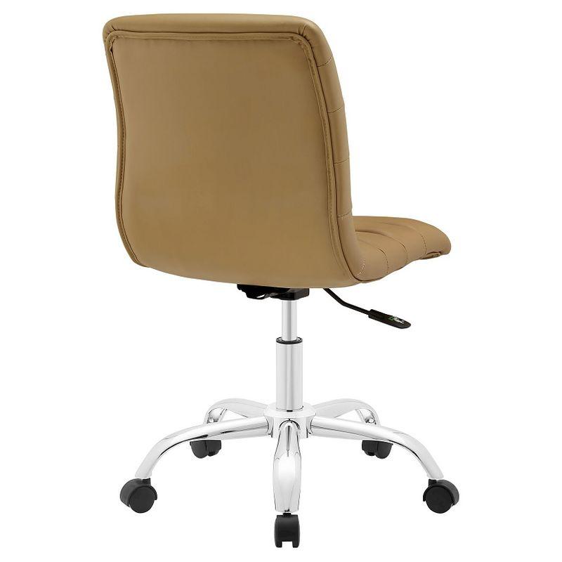 Modway Ripple Armless Mid Back Vinyl Office Chair