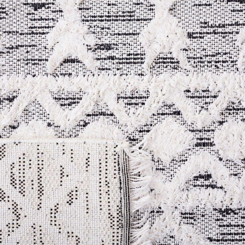 Augustine AGT758 Machine Made Indoor Area Rug - Black/Ivory - 8'x10' - Safavieh