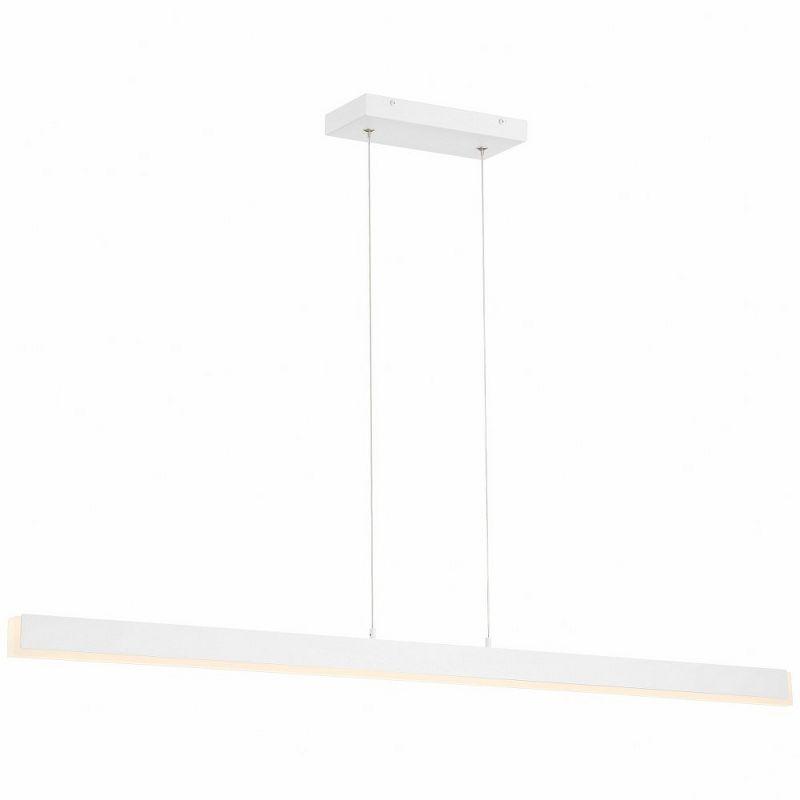 Matte White Aluminum LED Linear Pendant Light