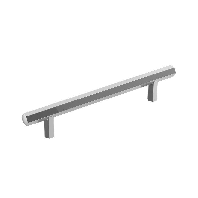 Amerock Caliber 5-1/16 inch (128mm) Center-to-Center Polished Chrome Cabinet Pull