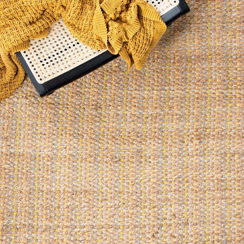 Cape Cod Yellow Handwoven Cotton Area Rug 4' x 6'