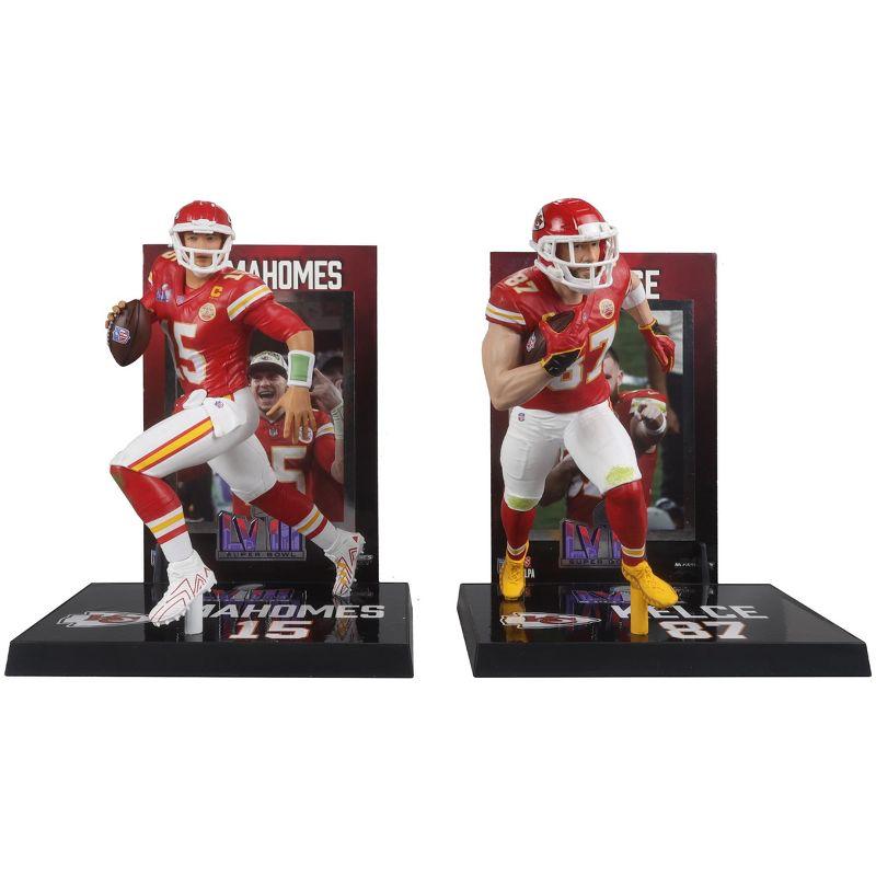 NFL Chiefs Travis Kelce & Patrick Mahomes 7-Inch Figure Set