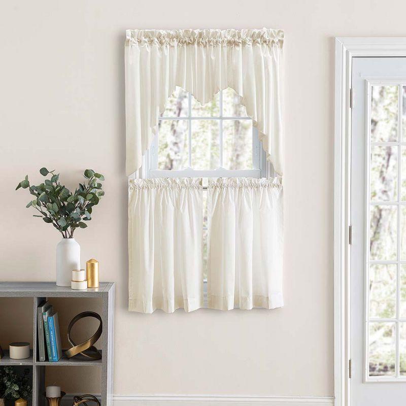 Ellis Classic Tailored Design in a Perma Press Fabric 3" Rod Pocket Lined Swag 84"x36" Natural