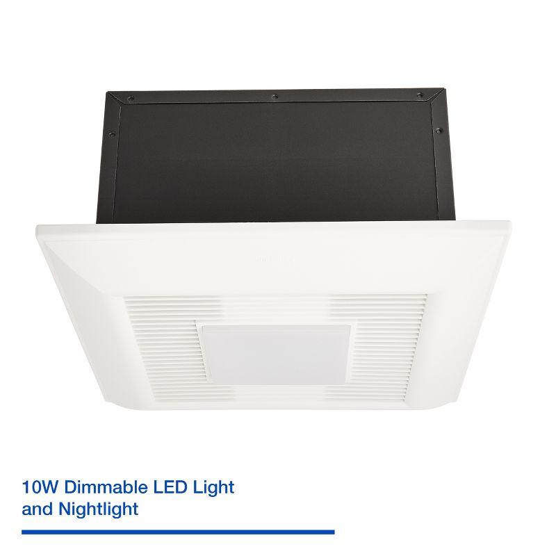 Panasonic FV-0511VFL1 WhisperFit DC Retrofit Ventilation Fan with Light, Dimmable LED Light and Nightlight, 50, 80 or 110 CFM