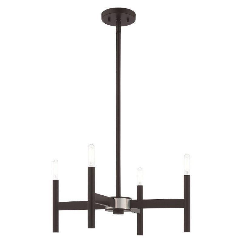 Livex Lighting Copenhagen 4 - Light Chandelier in  Bronze