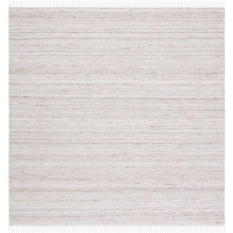 Kilim KLM551 Hand Loomed Area Rug - Ivory/Brown - 7'x7' - Safavieh.