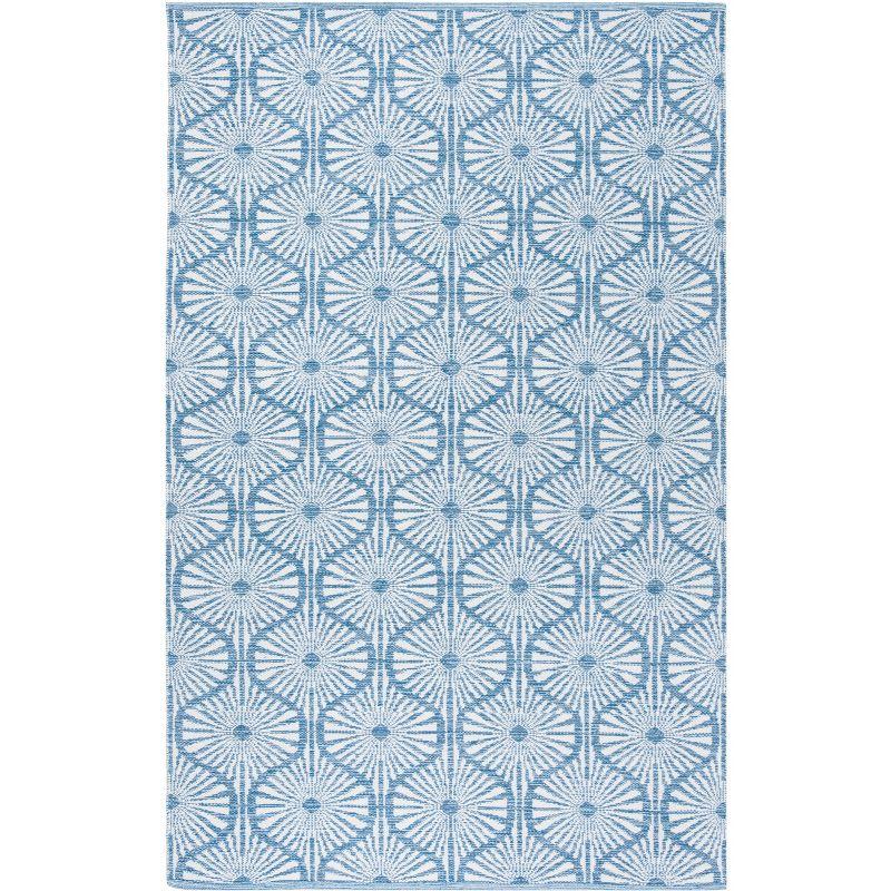 Montauk MTK606 Hand Woven Indoor Area Rug - Blue/Ivory - 5'x8' - Safavieh