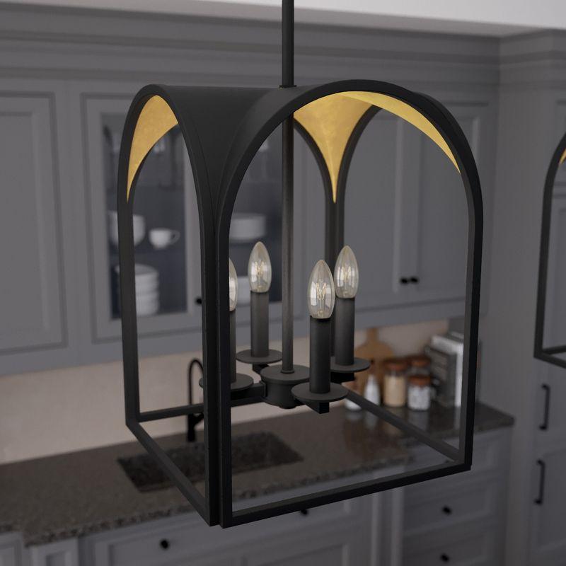 Hunter Fan Dukestown 4 - Light Lantern Geometric Chandelier