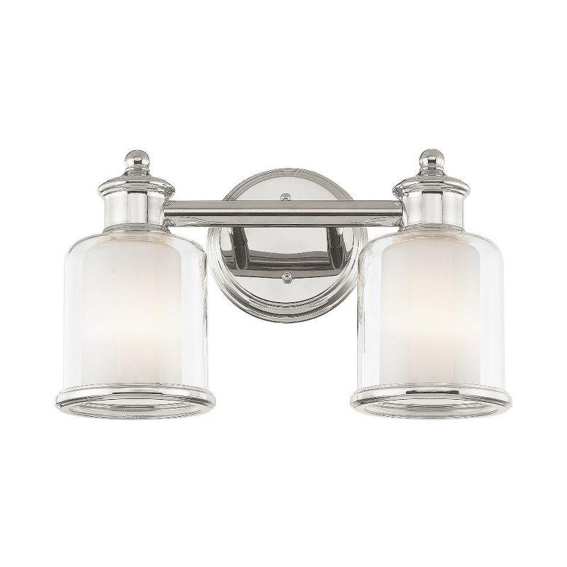 Livex Lighting Middlebush 2 - Light Vanity in  Polished Nickel