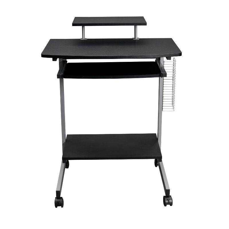 Techni Mobili Solid Wood Top Metal Base Standing Desk