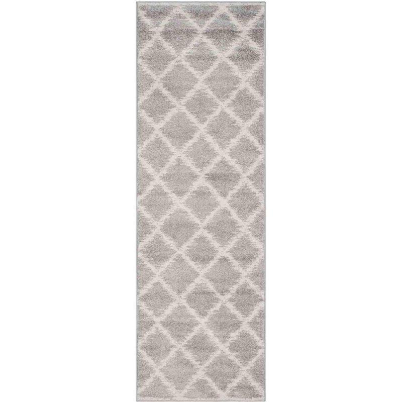 Adirondack ADR120 Power Loomed Runner Rug - Silver/Ivory - 2'6"x6' - Safavieh.