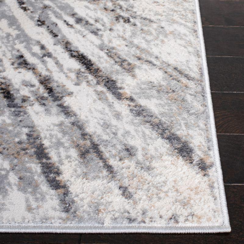 Amelia ALA449 Power Loomed Indoor Area Rug - Grey/Gold - 6'7"x9'6" - Safavieh