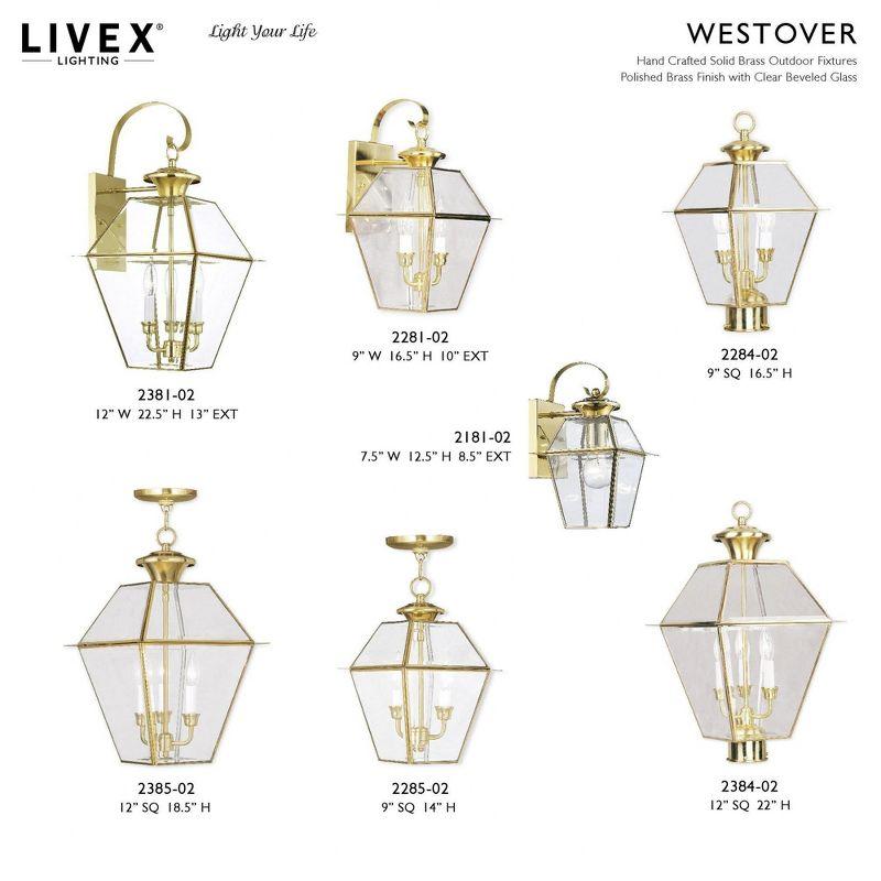 Livex Lighting Westover 2 - Light Pendant in  Polished Brass