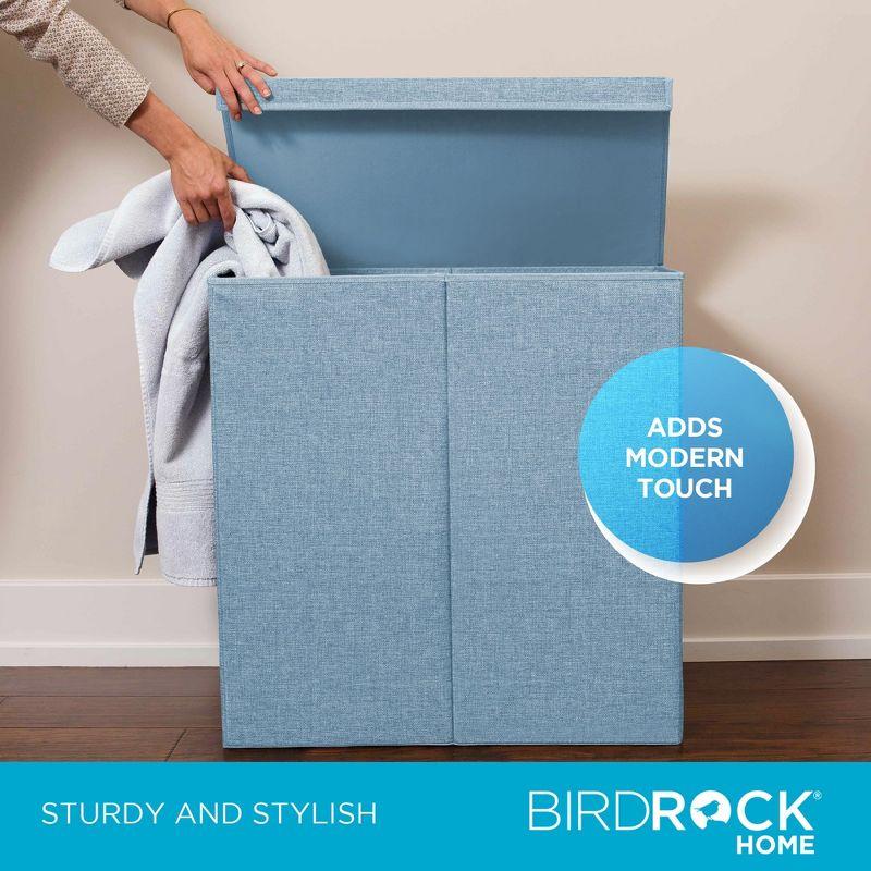 BirdRock Home Fabric Laundry Sorter with Handles