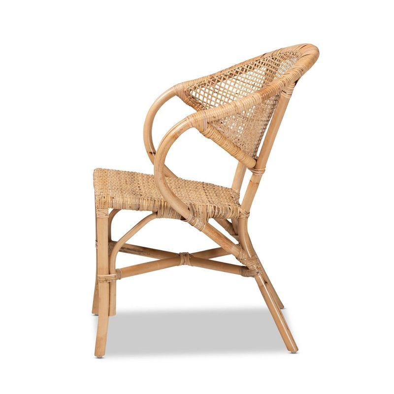 Varick Rattan Dining Chair Set Natural/Brown - bali & pari