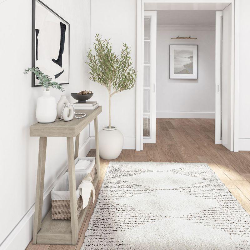 Wildon Home® Plank+Beam Solid Wood Console Table, Sofa Table, Narrow Entryway Table For Hallway, Behind The Couch, Living Room, Foyer, Easy Assembly, Seashell