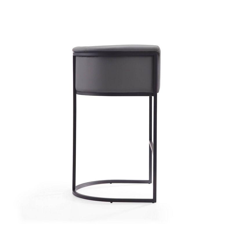 Chainey Upholstered Counter Stool with Metal Frame
