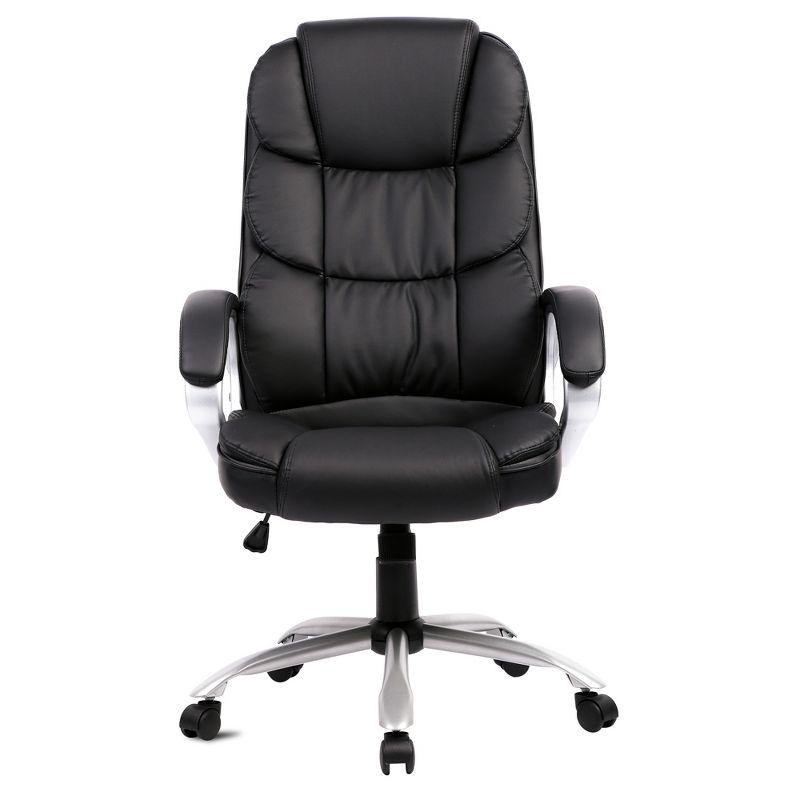 Black High Back Leather Executive Swivel Office Chair