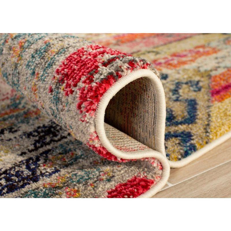 Monaco MNC222 Power Loomed Indoor Accent Rug - Light Grey/Multi - 2'2"x4' - Safavieh.